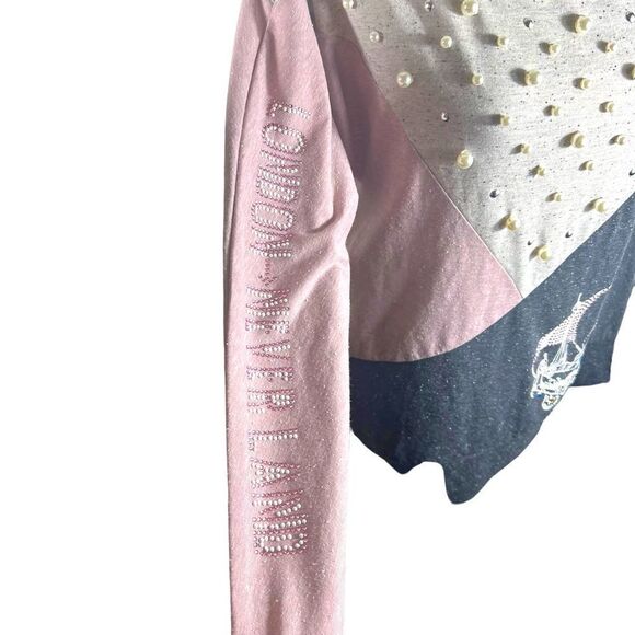 Rare! Disney Parks Peter pans London to Neverland Embellished Turtleneck Top - Picture 7 of 11